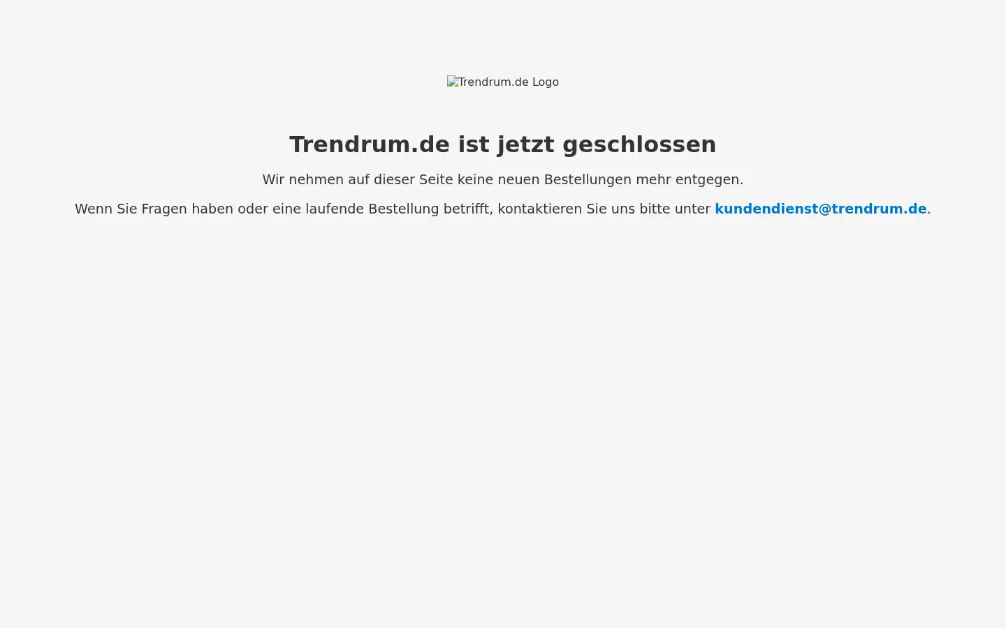 Screenshot of trendrum.de