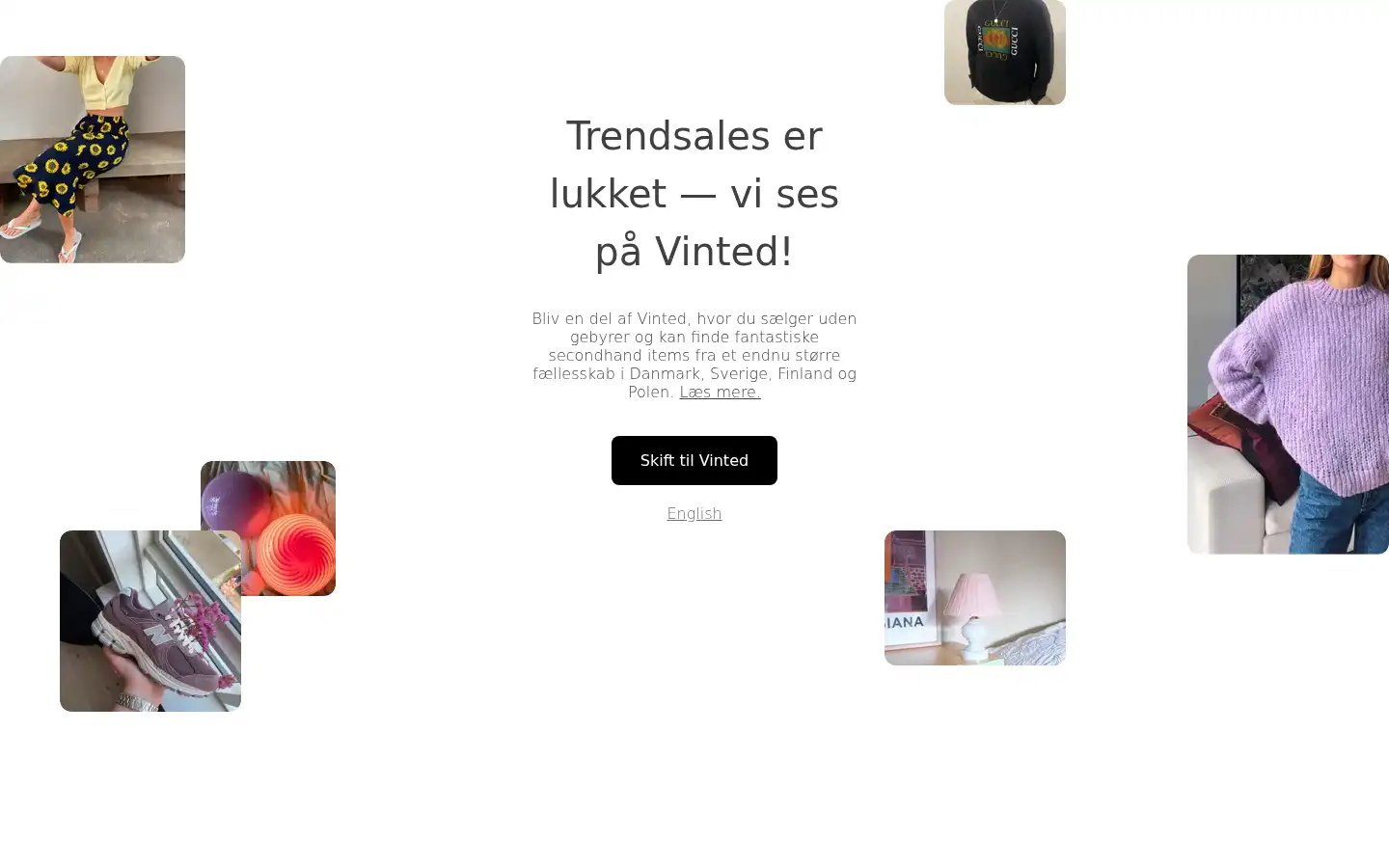 Screenshot of trendsales.dk
