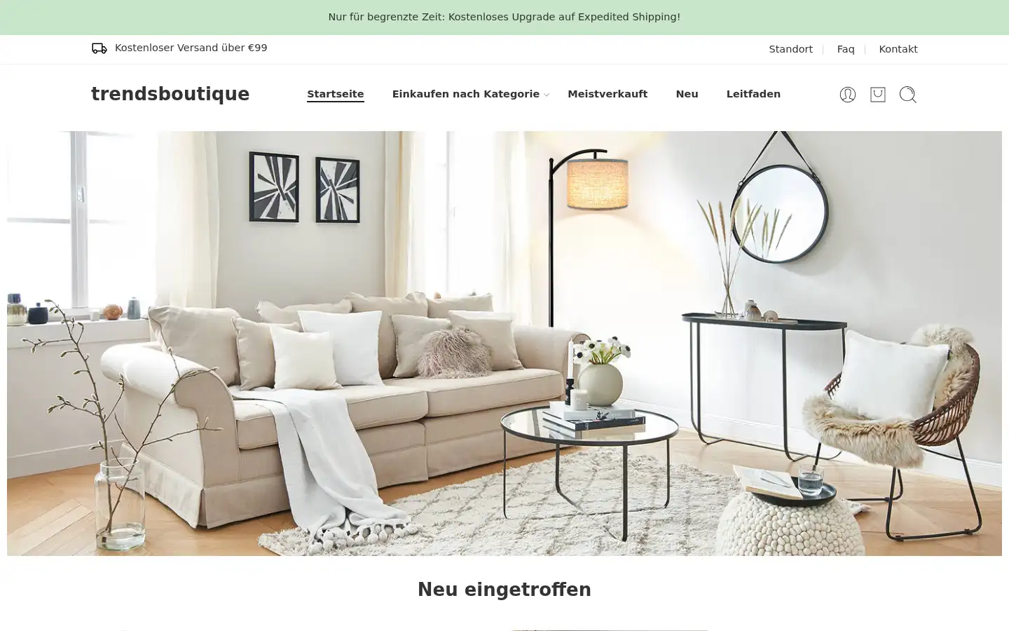 Screenshot of trendsboutique.de