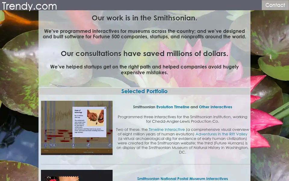 Screenshot of trendy.com