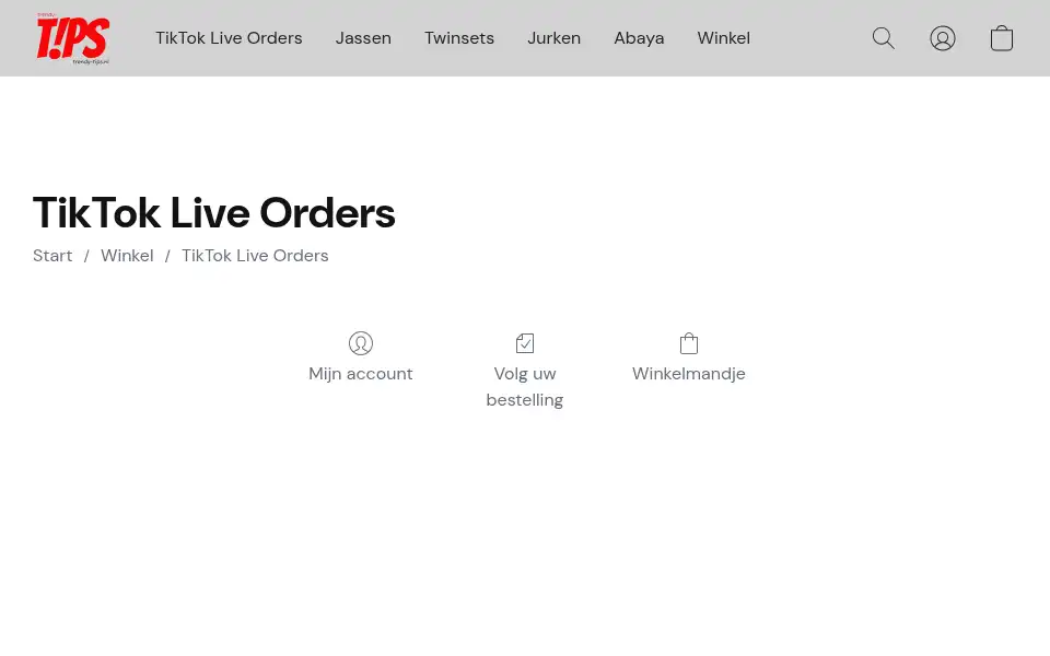 Screenshot of trendy-tips.nl