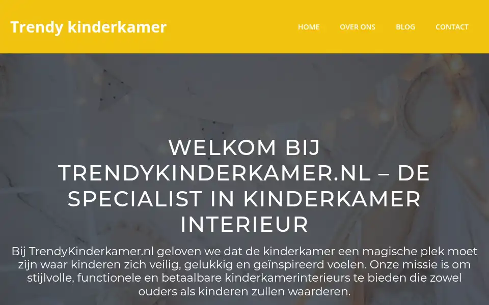 Screenshot of trendykinderkamer.nl
