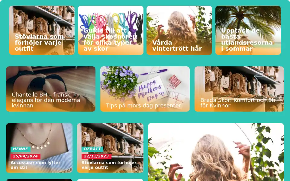Screenshot of trendysaker.se