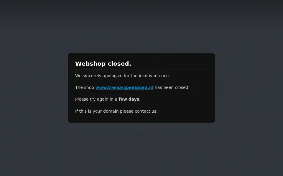 Screenshot of trendyspeelgoed.nl