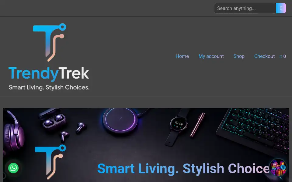Screenshot of trendytrek.store