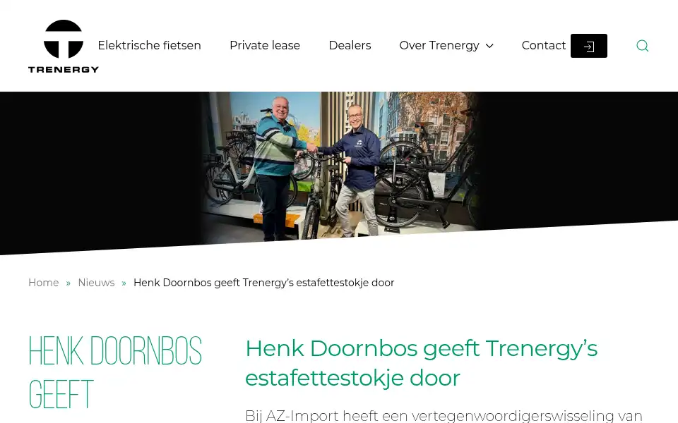 Screenshot of trenergy.nl