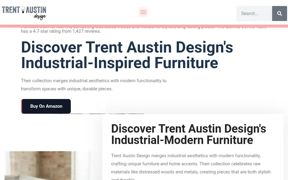 Screenshot of trent-austin-design.com