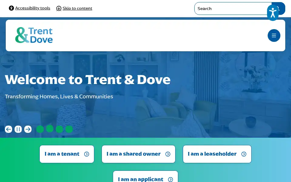 Screenshot of trentanddove.org
