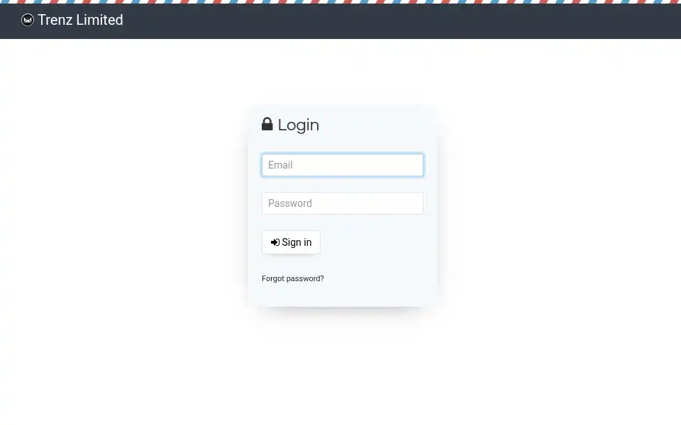 Screenshot of trenz.uk