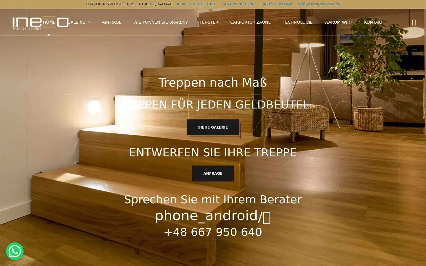 Screenshot of treppeninexo.de