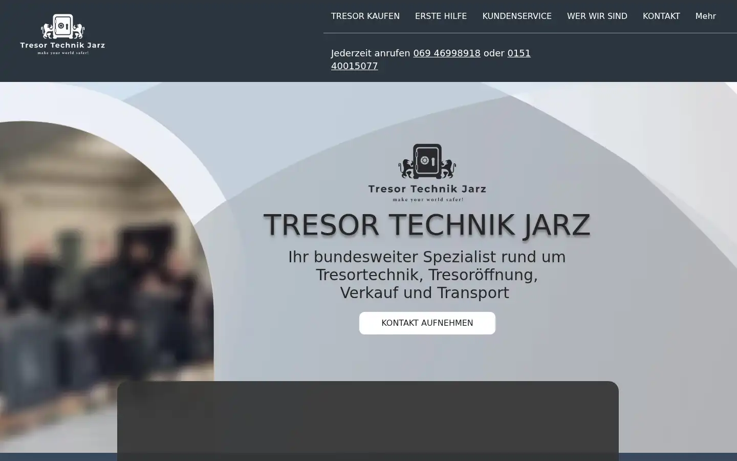 Screenshot of tresortechnik-jarz.de