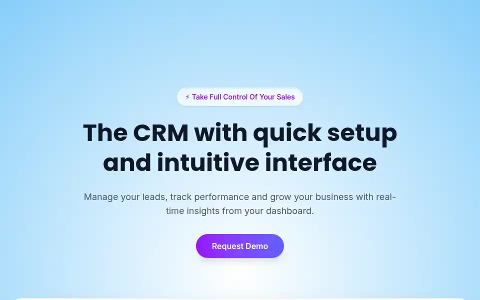 Screenshot of trevioncrm.com