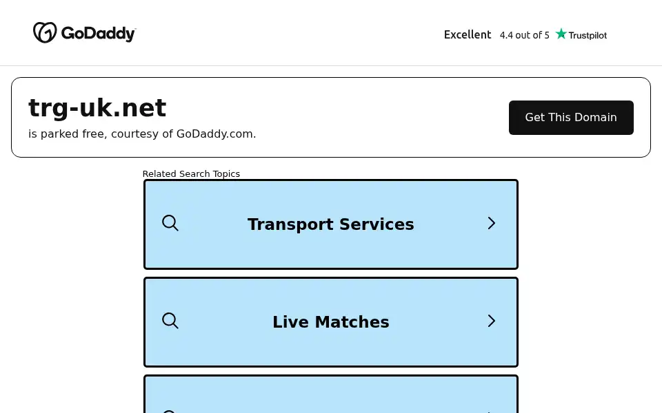 Screenshot of trg-uk.net