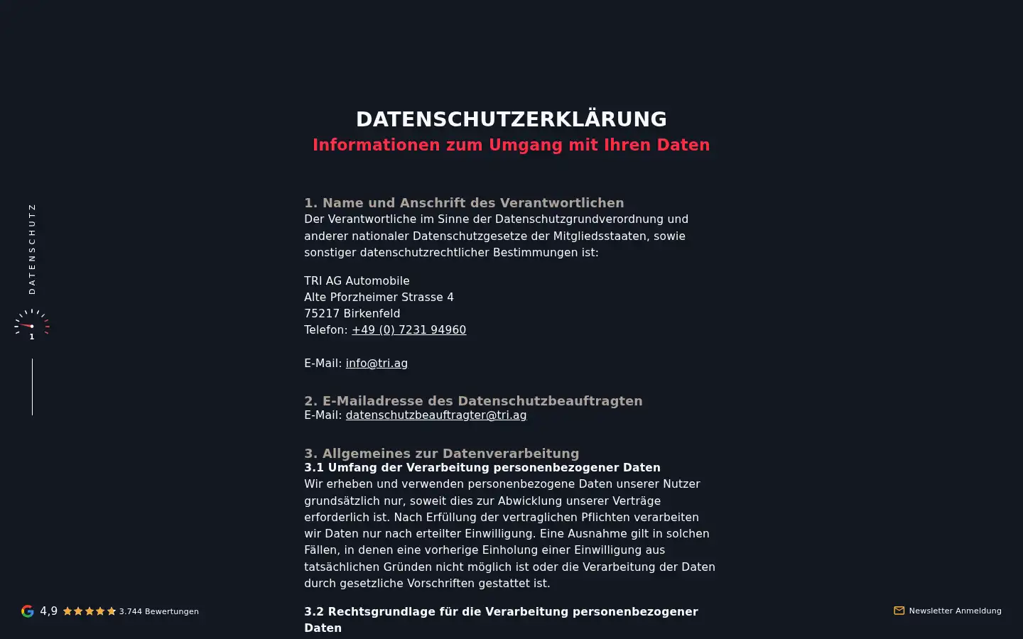 Screenshot of tri.ag