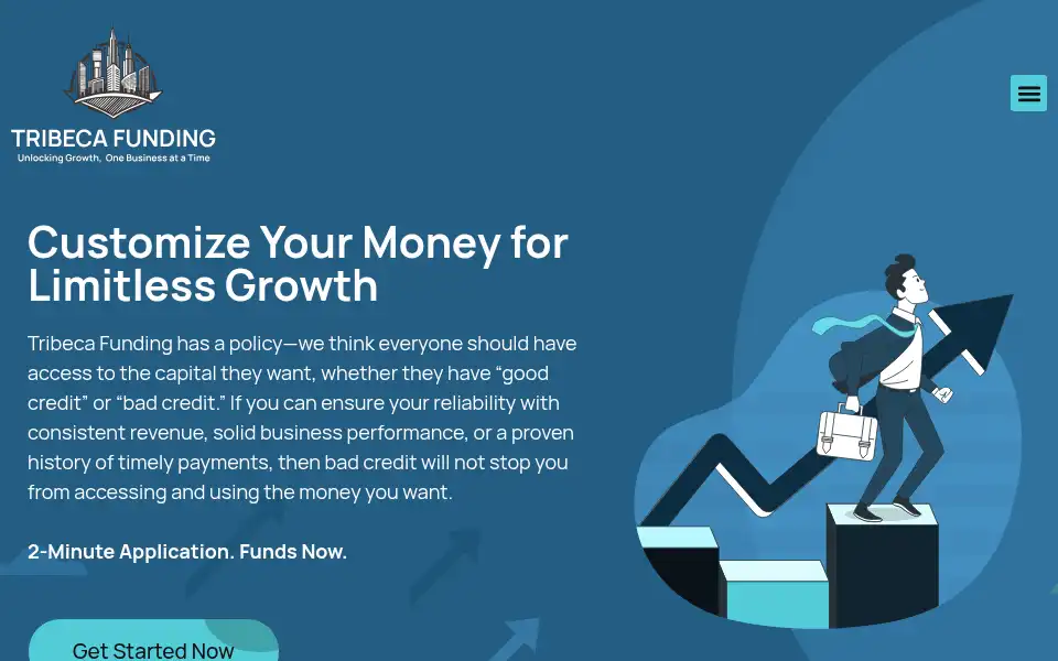 Screenshot of tribecafunding.io