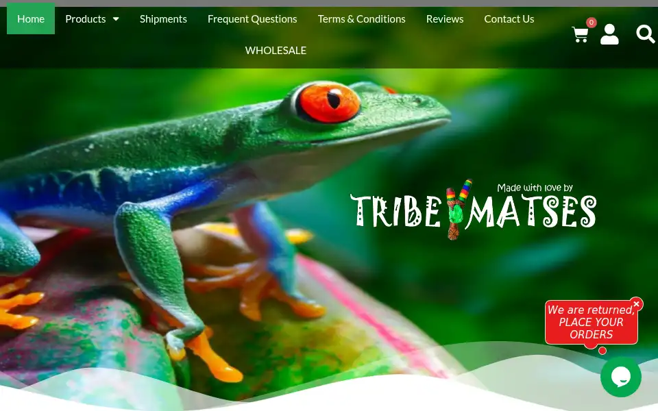 Screenshot of tribematses.com