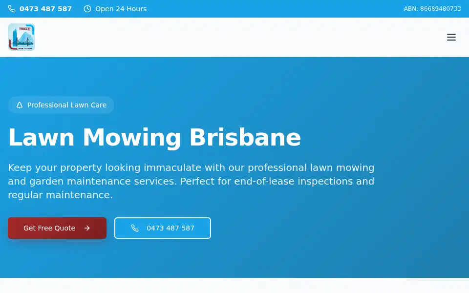 Screenshot of tricitibondcleaners.com.au