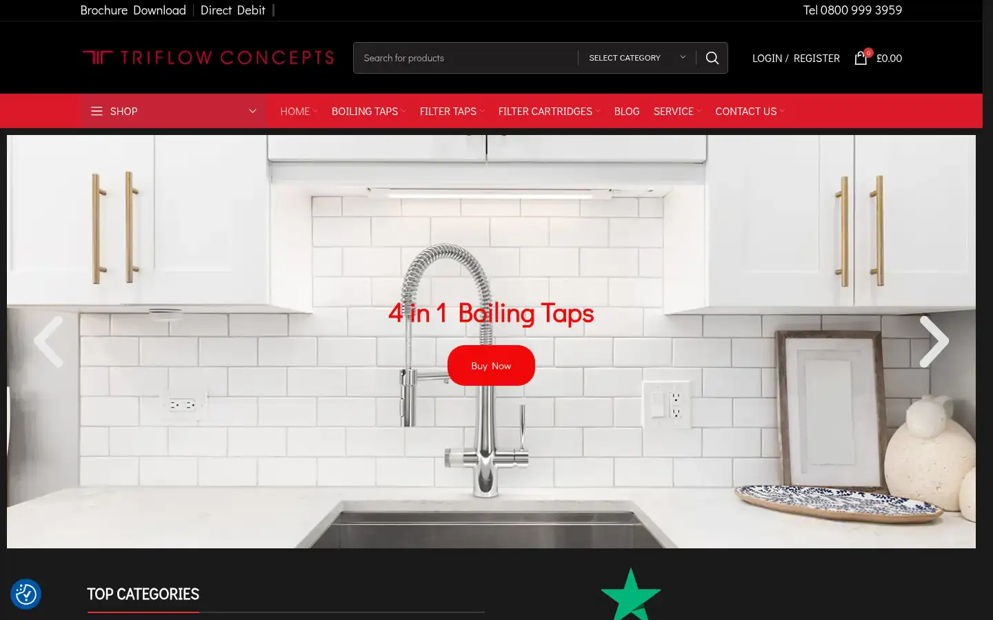 Screenshot of triflowconcepts.com