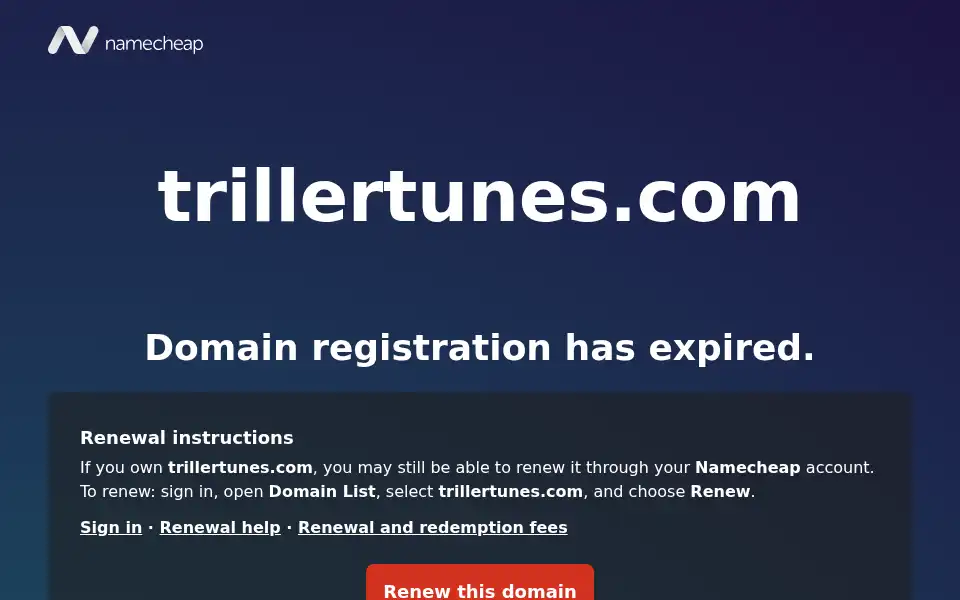 Screenshot of trillertunes.com