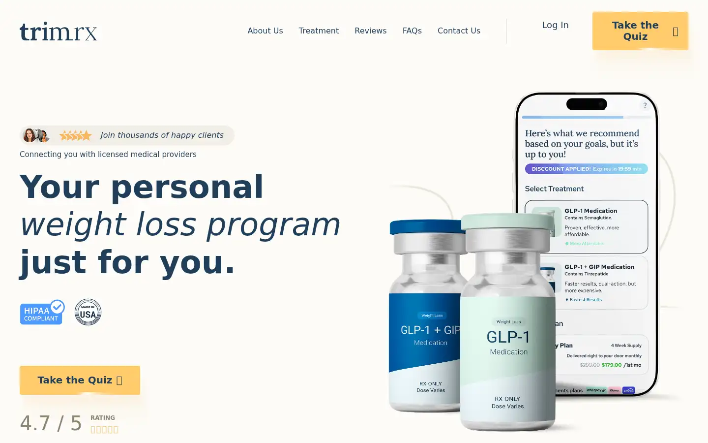 Screenshot of trimrx.com