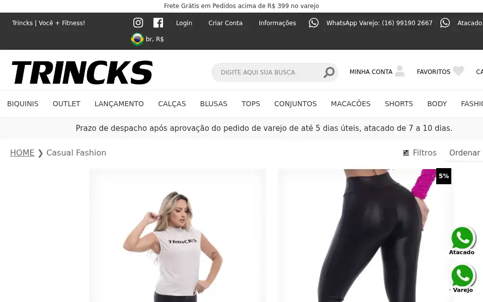 Screenshot of trincks.com.br
