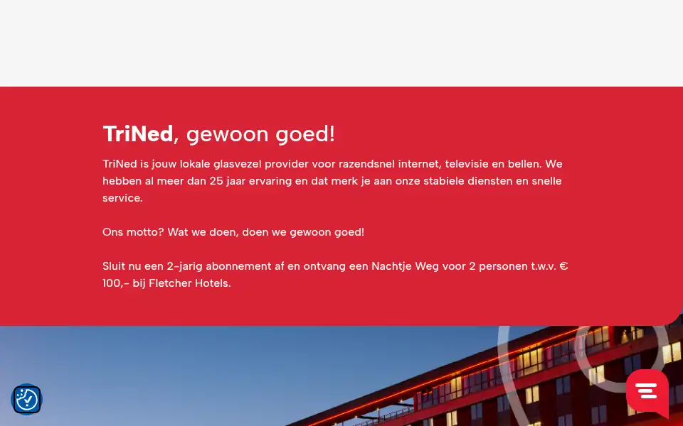 Screenshot of trined.nl