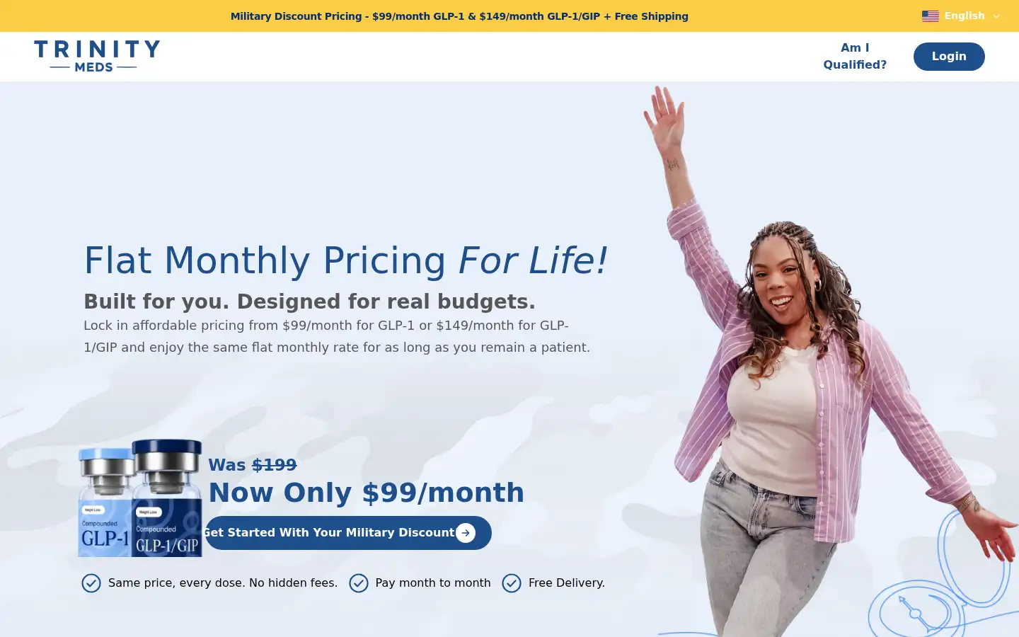 Screenshot of trinitymeds.com