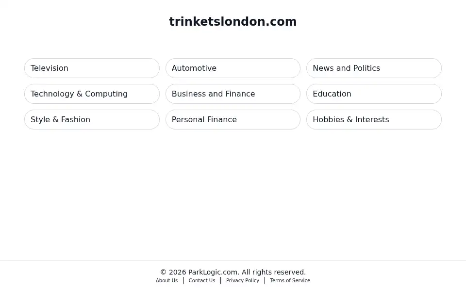 Screenshot of trinketslondon.com