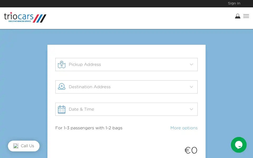 Screenshot of triocars.co.uk
