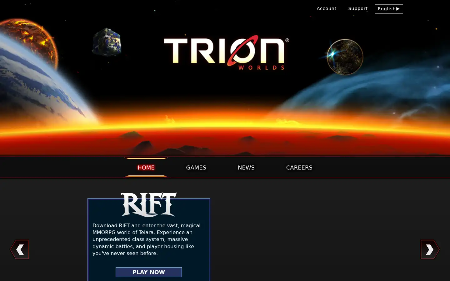 Screenshot of trionworlds.com