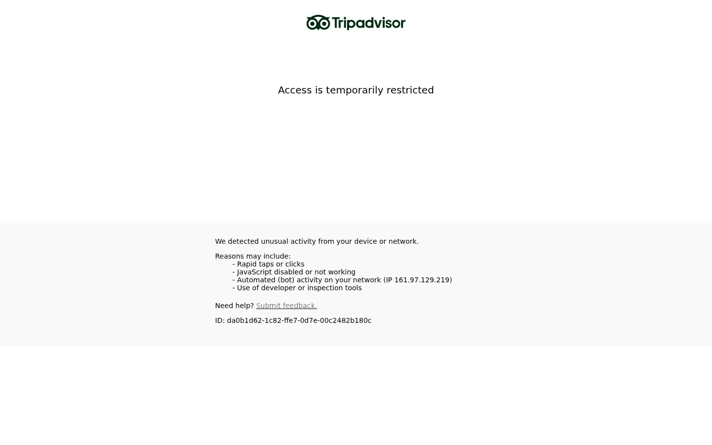 Screenshot of trip-advisor.com