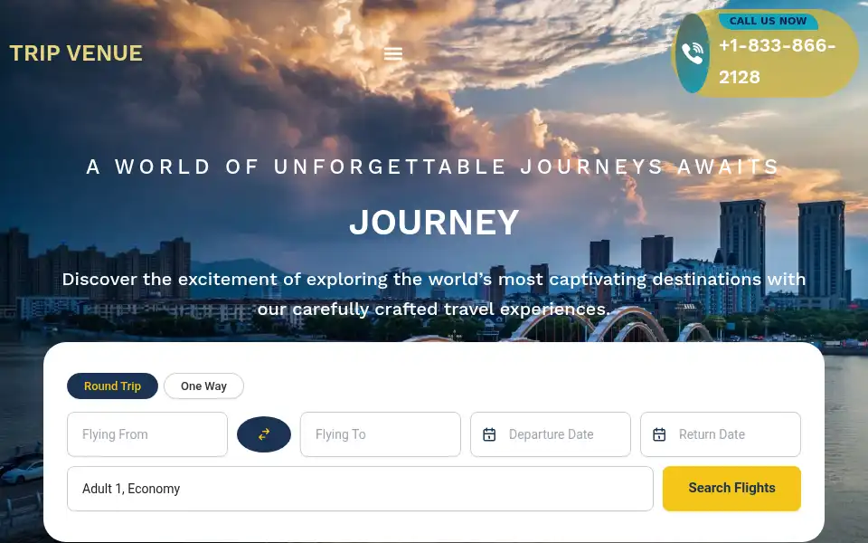Screenshot of trip-venue.com