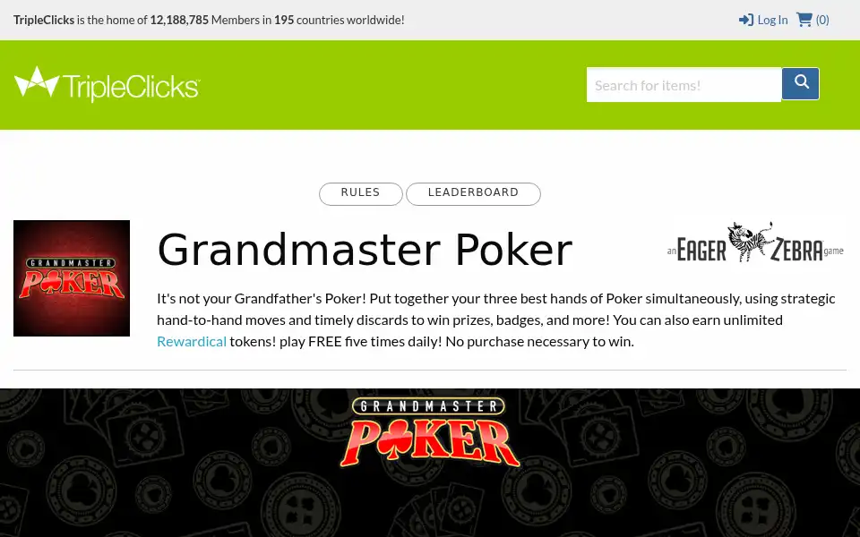 Screenshot of tripleclicks.com