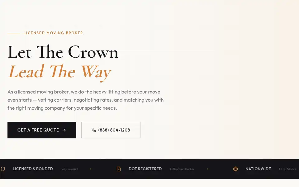 Screenshot of triplecrownmovingsystems.com