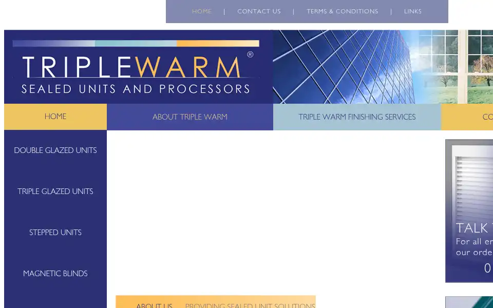 Screenshot of triplewarm.com