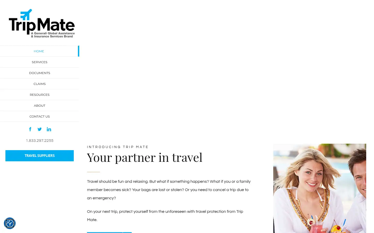 Screenshot of tripmate.com