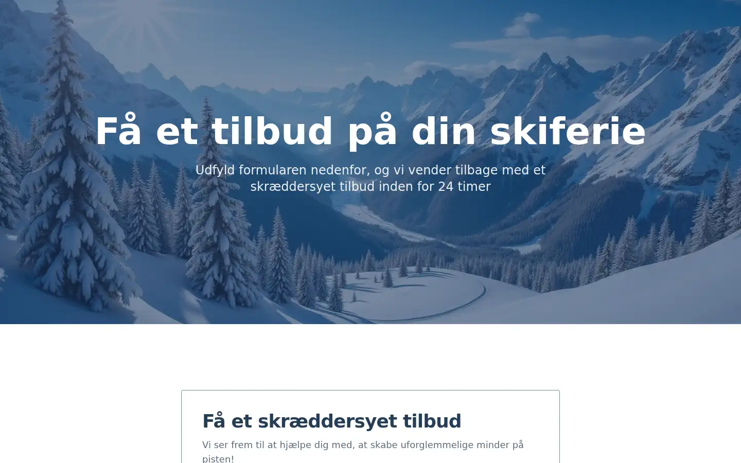 Screenshot of triptour.dk