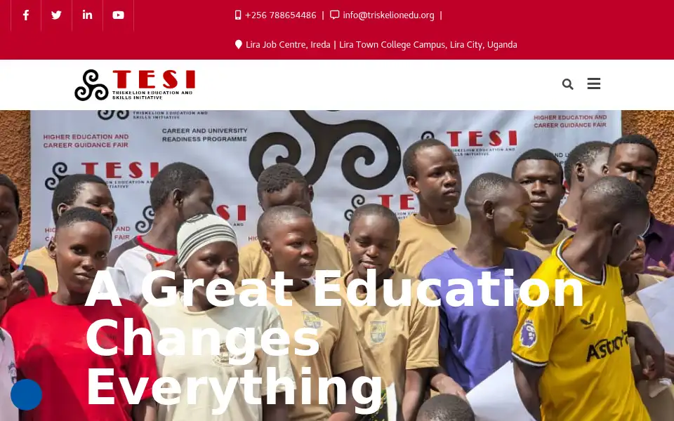 Screenshot of triskelionedu.org