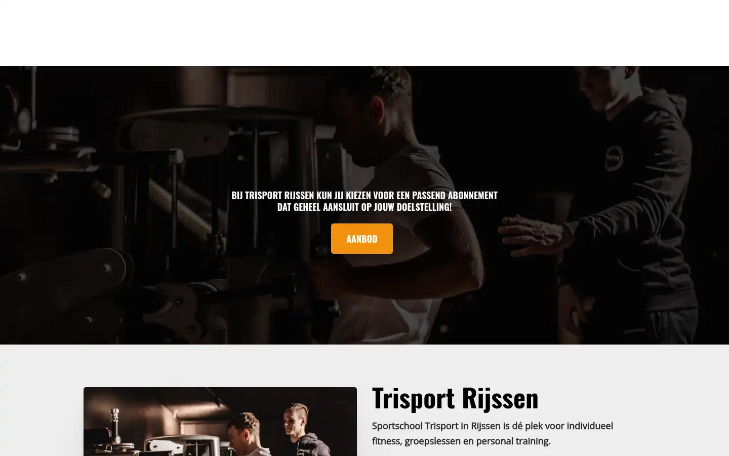 Screenshot of trisportrijssen.nl