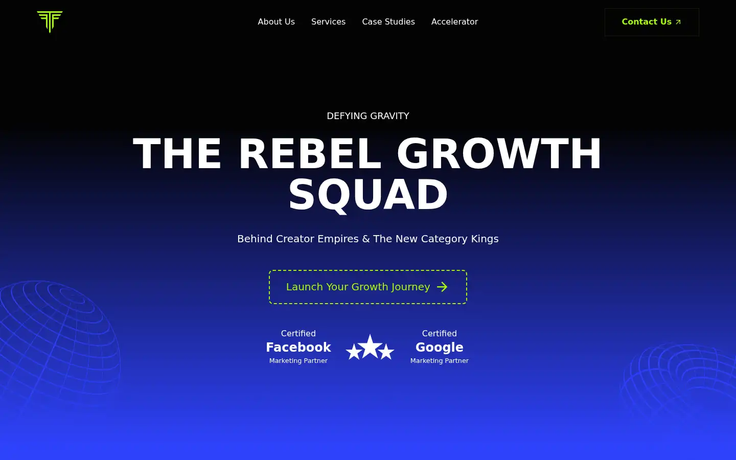 Screenshot of tritongrowth.com