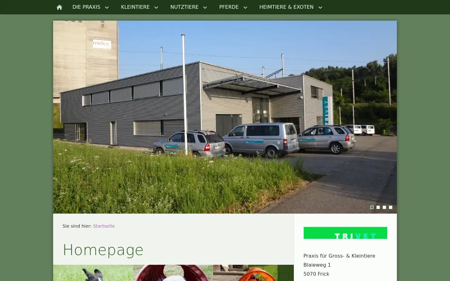 Screenshot of trivet.ch