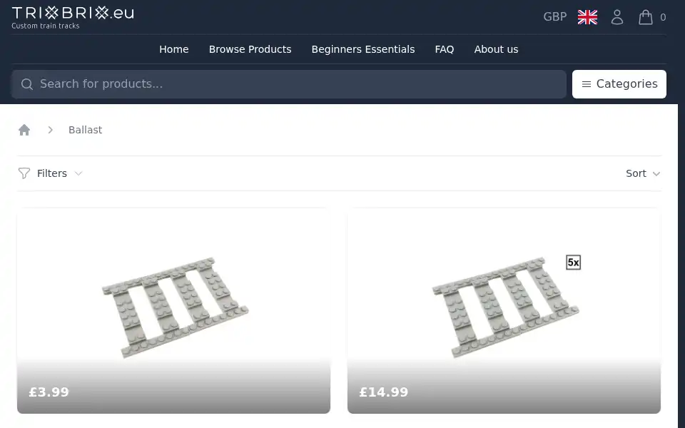 Screenshot of trixbrix.eu