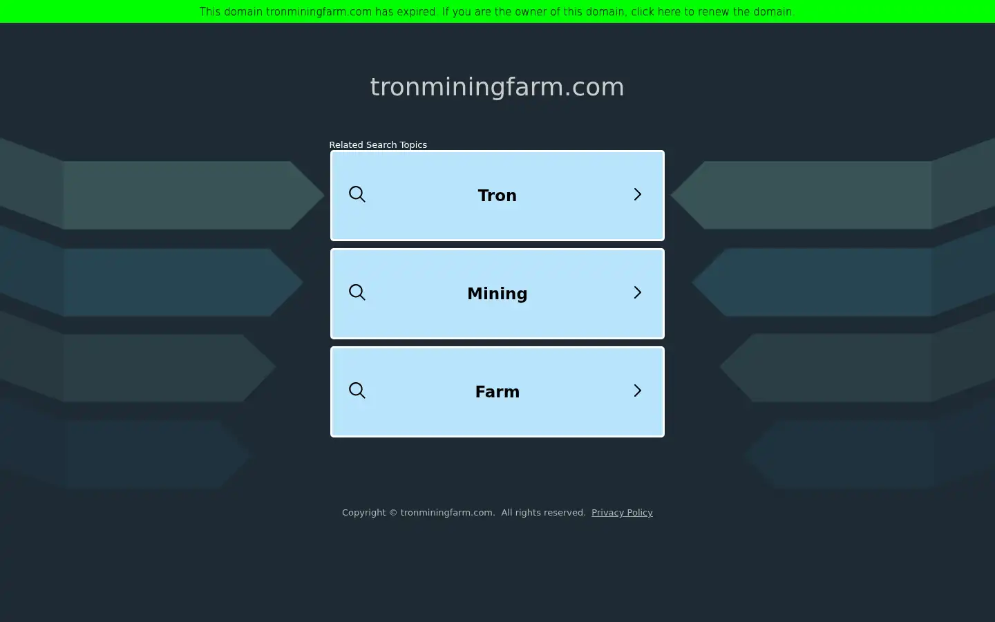 Screenshot of tronminingfarm.com