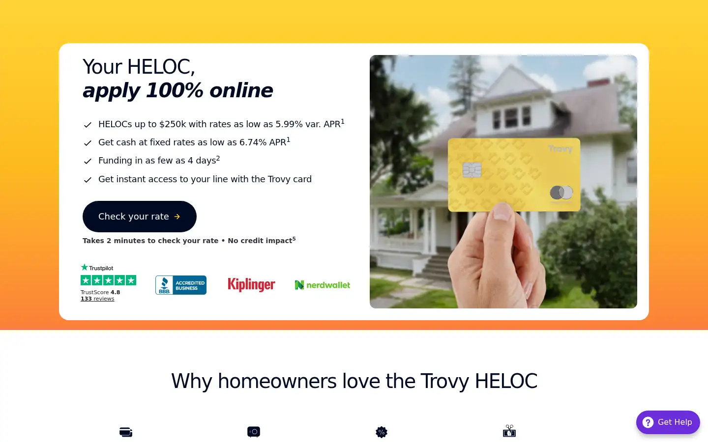 Screenshot of trovy.com