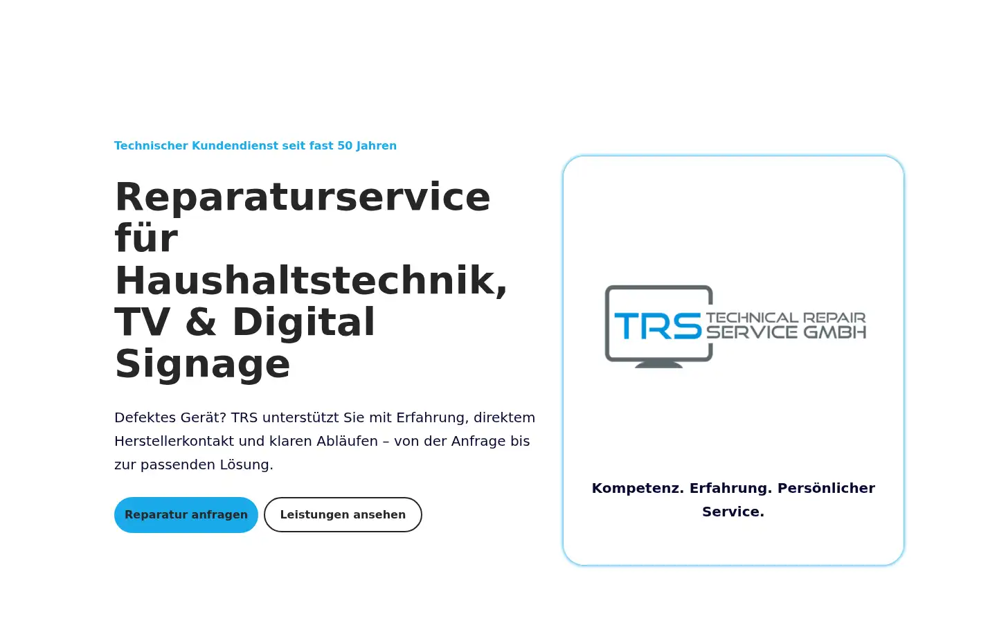 Screenshot of trsgmbh.de