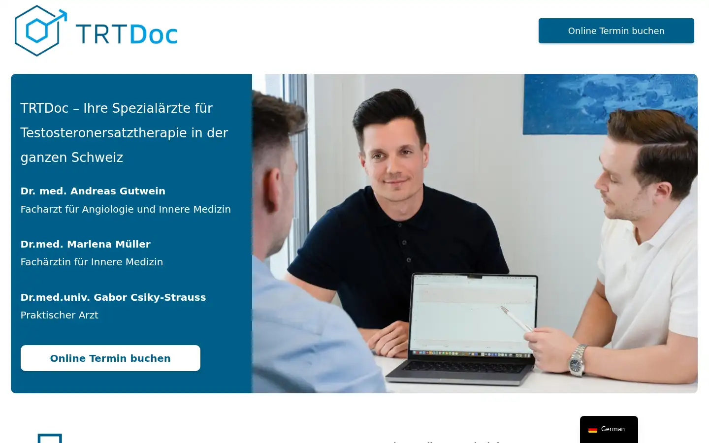 Screenshot of trtdoc.ch