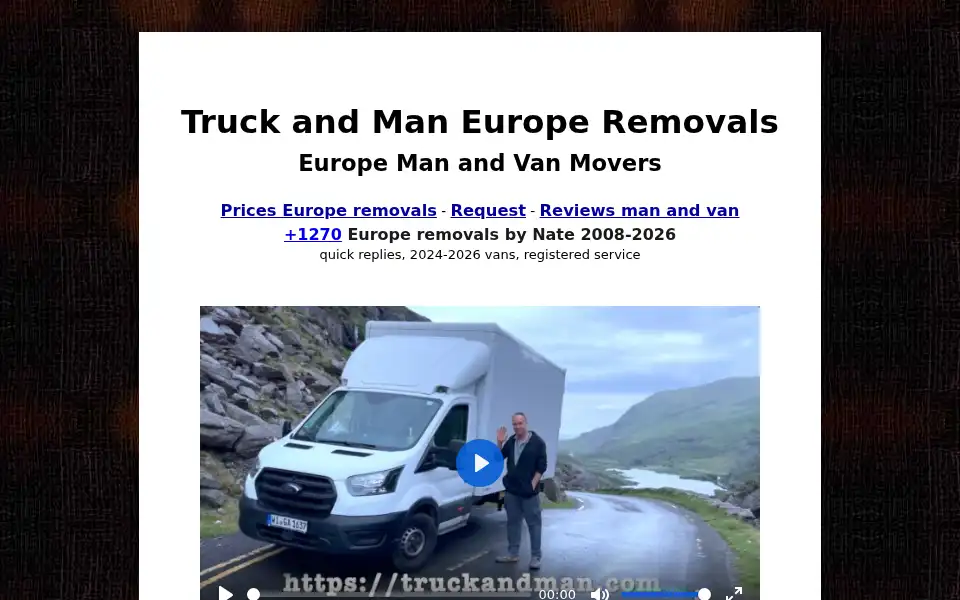 Screenshot of truckandman.com
