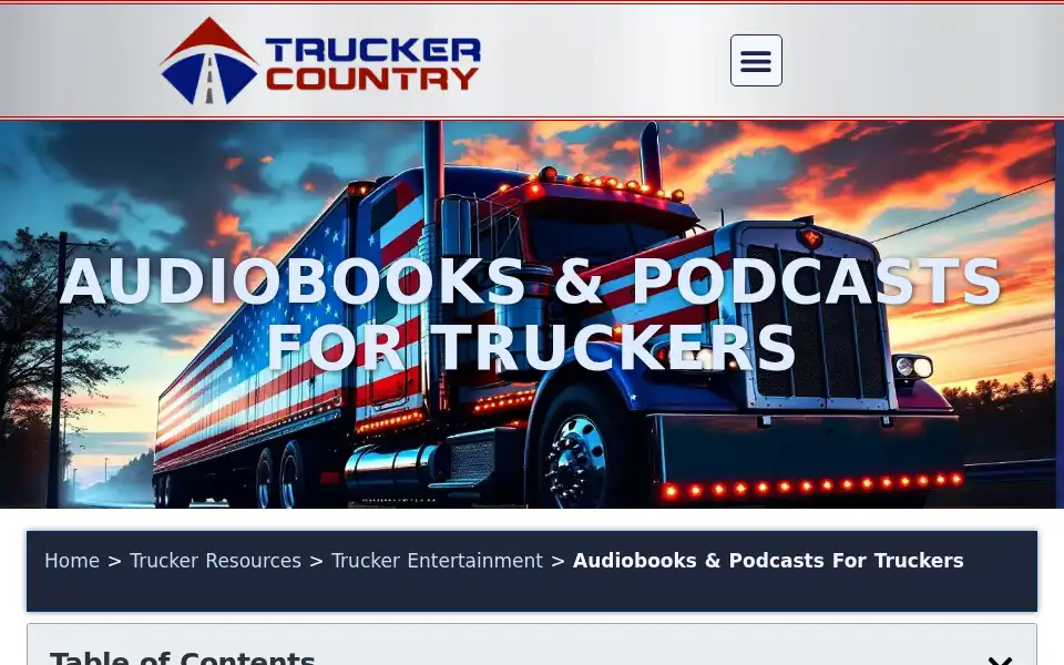 Screenshot of truckercountry.com