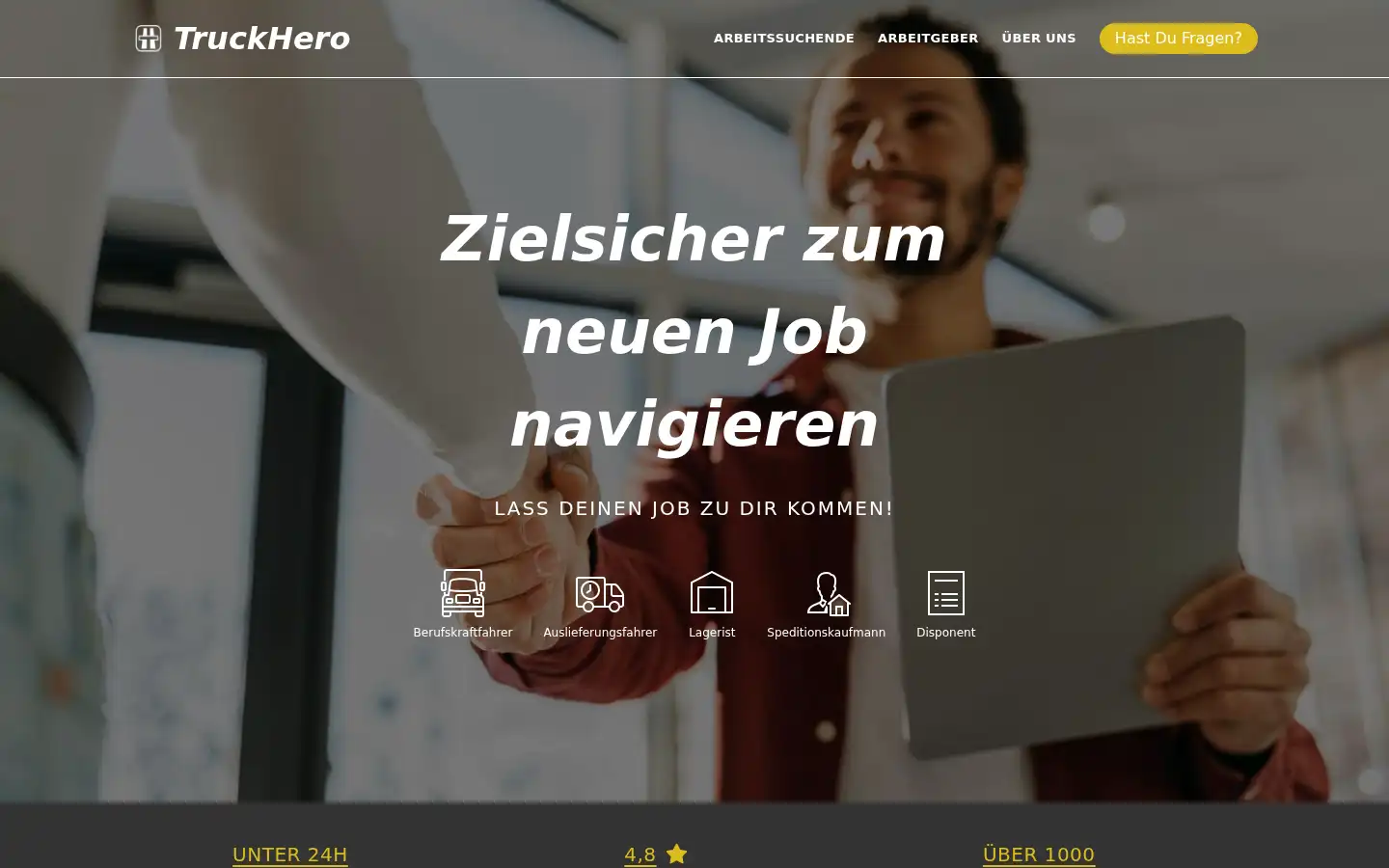 Screenshot of truckhero.de