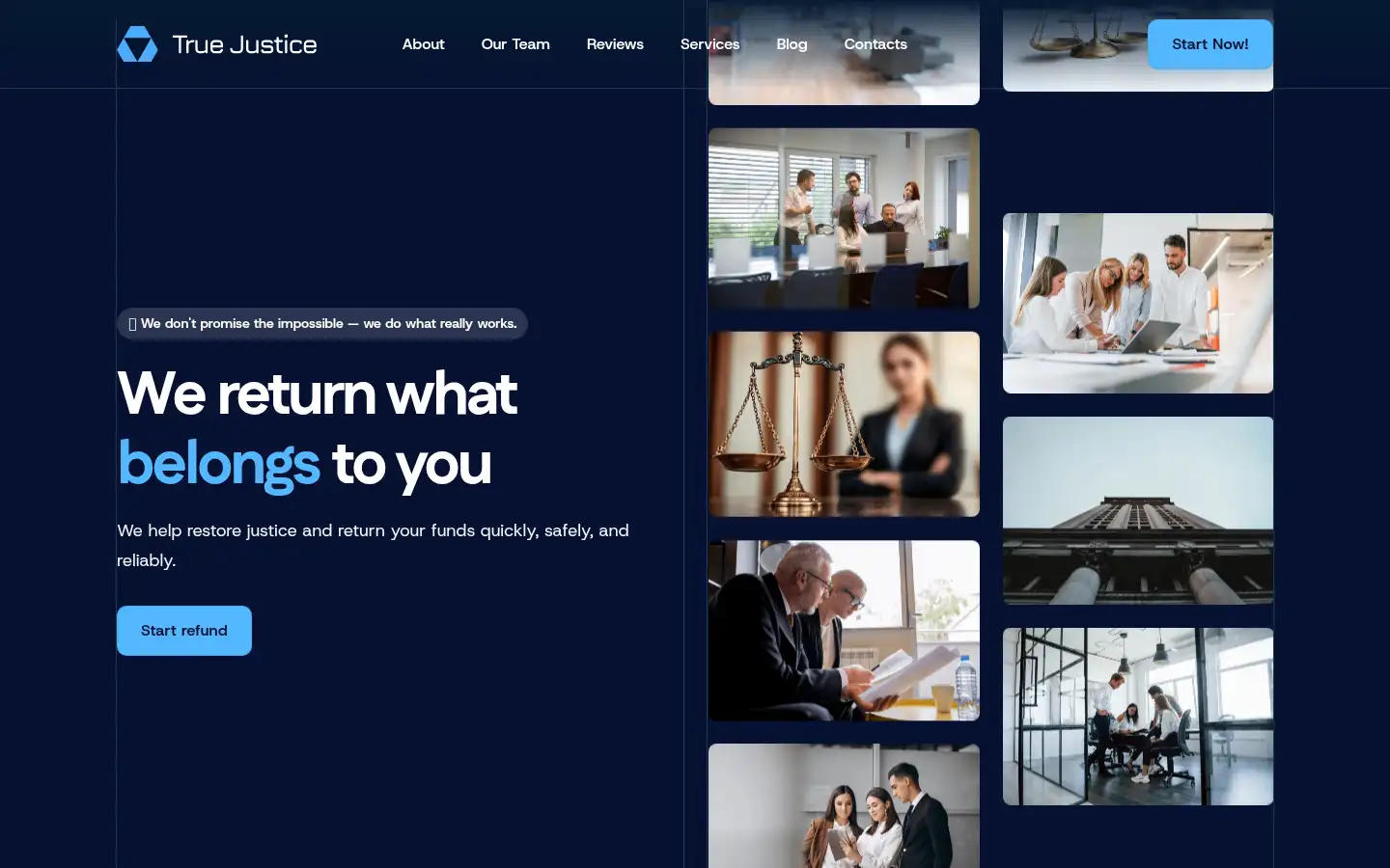 Screenshot of true-justice.org